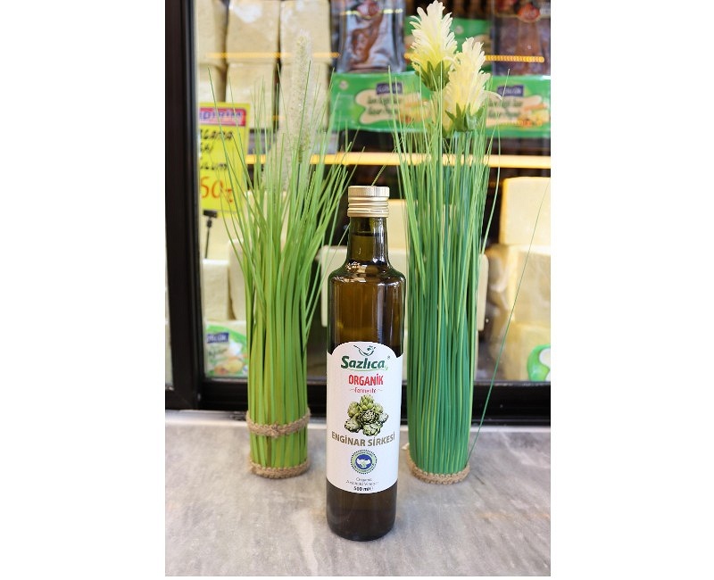 Sazlıca Organik Enginar Sirkesi 500 Ml.